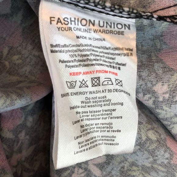 Fashion Union ASOS Wrap Midi Dress with Side Tie in Vintage Floral NWT - Picture 10 of 11